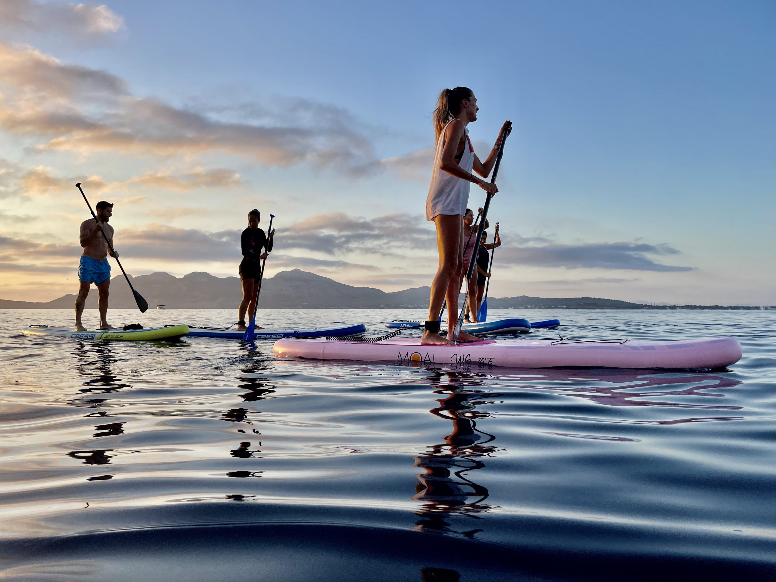 paddle board tours in Puerto Pollesa